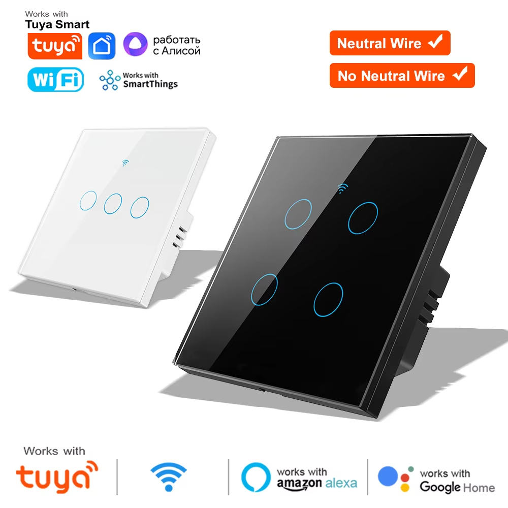 WiFi RF 433mhz Touch Wall Ligh - đánh giá và giá Smart Relay Tuya