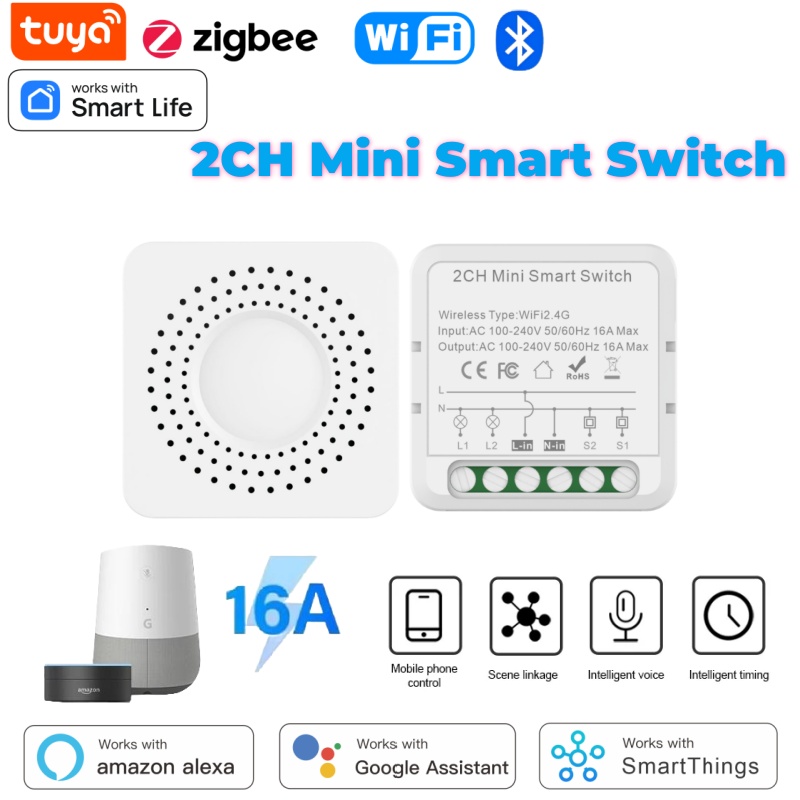 Tuya Mini Smart Switch WiFi 1- - đánh giá và giá Home Assistant Tuya