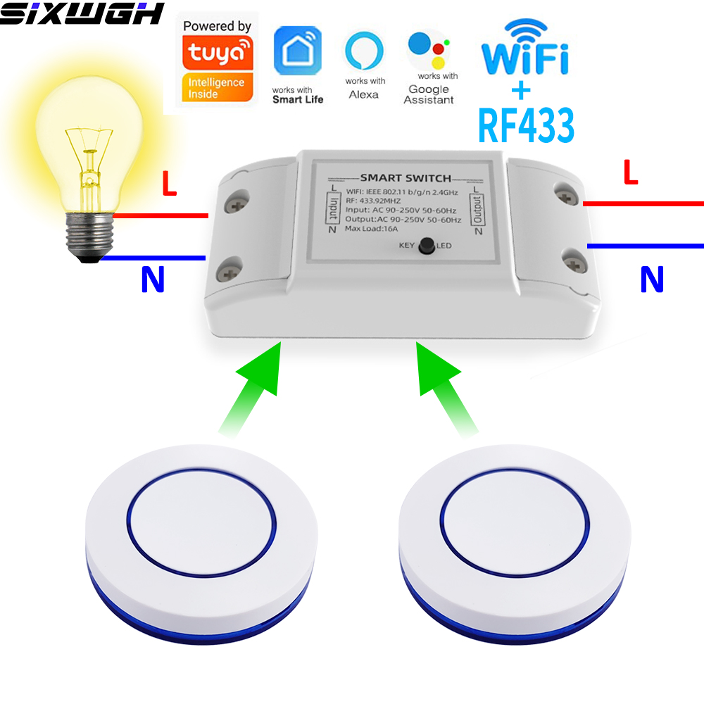16A WiFi Tuya Smart Switch Wir - đánh giá và giá Smart Relay Tuya