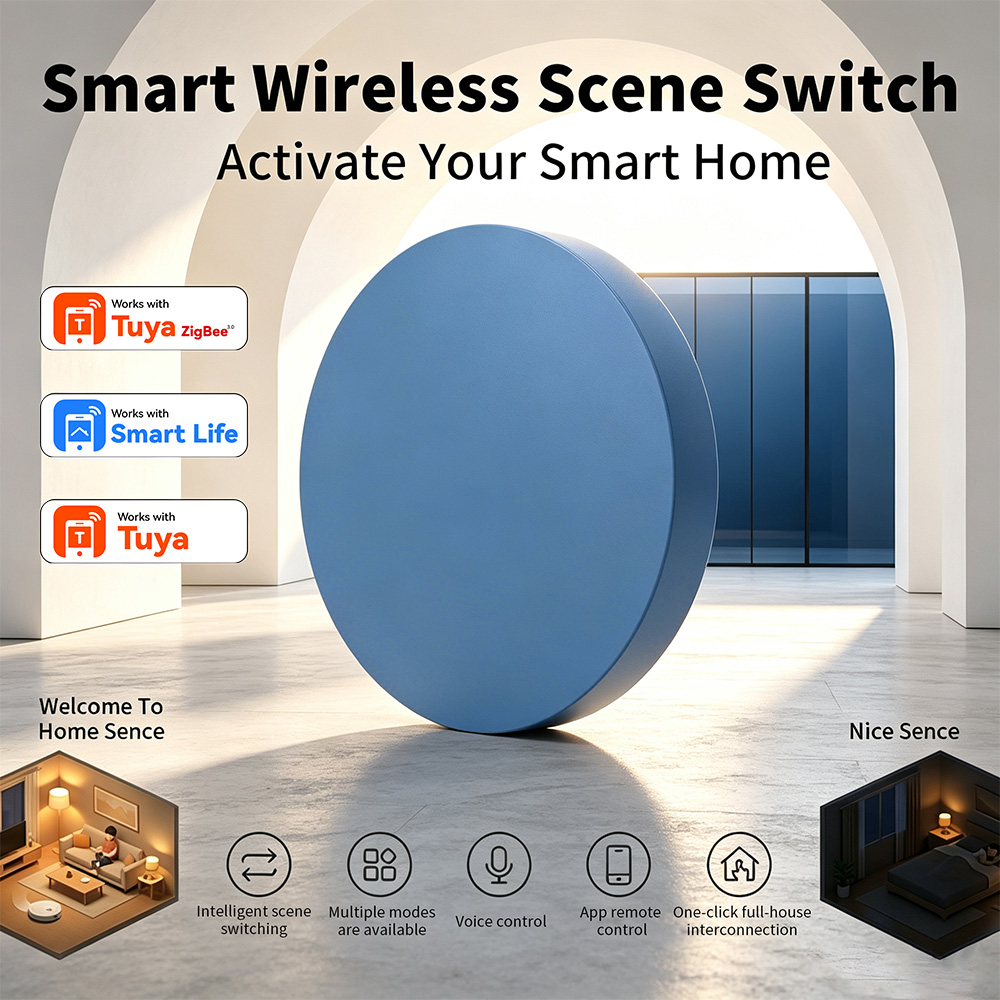 Zigbee Smart Scene Push Button - đánh giá và giá Smart Relay Tuya