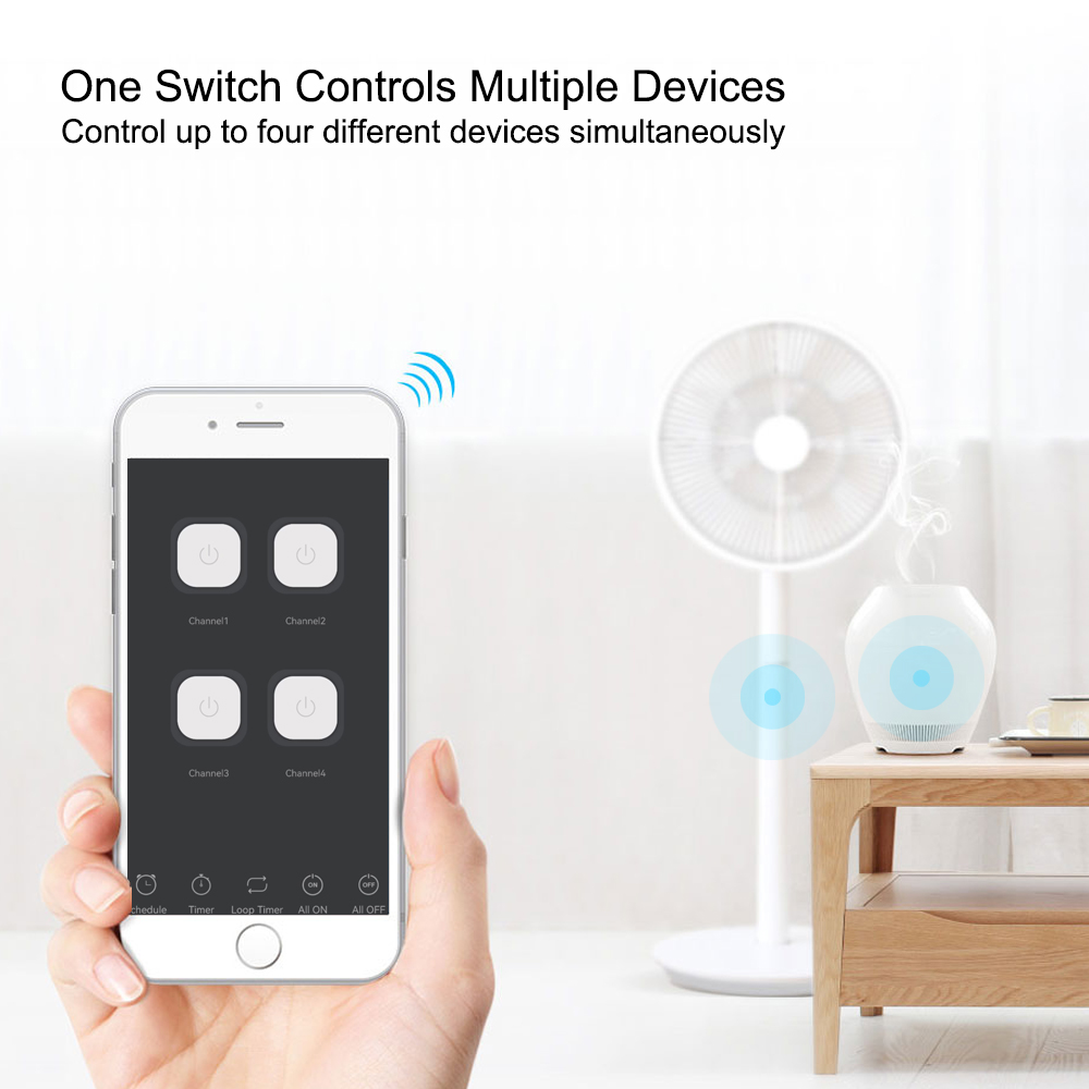 Smart Switch 4CH Relay Module  - đánh giá và giá Tuya 4 Channel